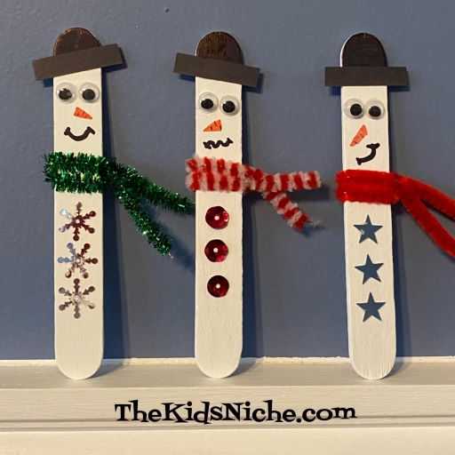 tobacco stick snowman Making Snowmen From Craft Sticks – The Kids Niche